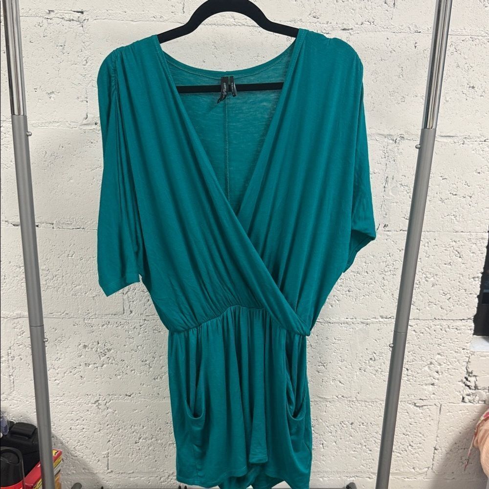 Guess by Marciano Turquoise Shorts Romper - Low Cut - Like New - Size XS